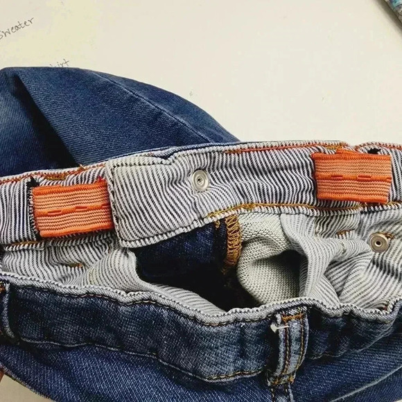 Boden Girl's Size 9Y Straight Leg jeans Elastic pull Waist - Picture 6 of 8